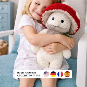 Mushroom Dad Crochet Pattern: Amigurumi Pattern Tutorial (PDF Download)
