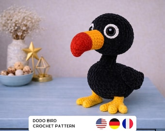 Dodo Bird Amigurumi Crochet Pattern – Easy  PDF Pattern