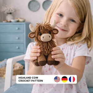 highland cow crochet pattern