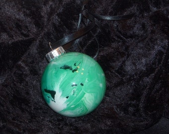 Hand painted glass ornament B32