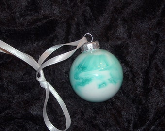 Hand painted glass ornament S20