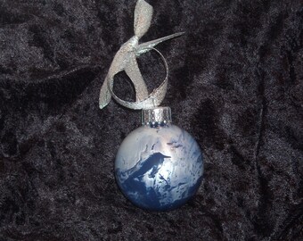 Hand painted glass ornament S17