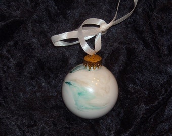 Hand painted glass ornament S10