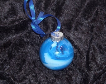 Hand painted glass ornament S23