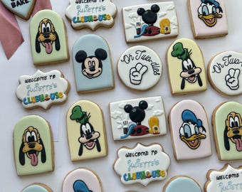 Disney Mickey Mouse Clubhouse Custom Cookies/Sugar Cookies - Birthdays/Celebration/Gifting