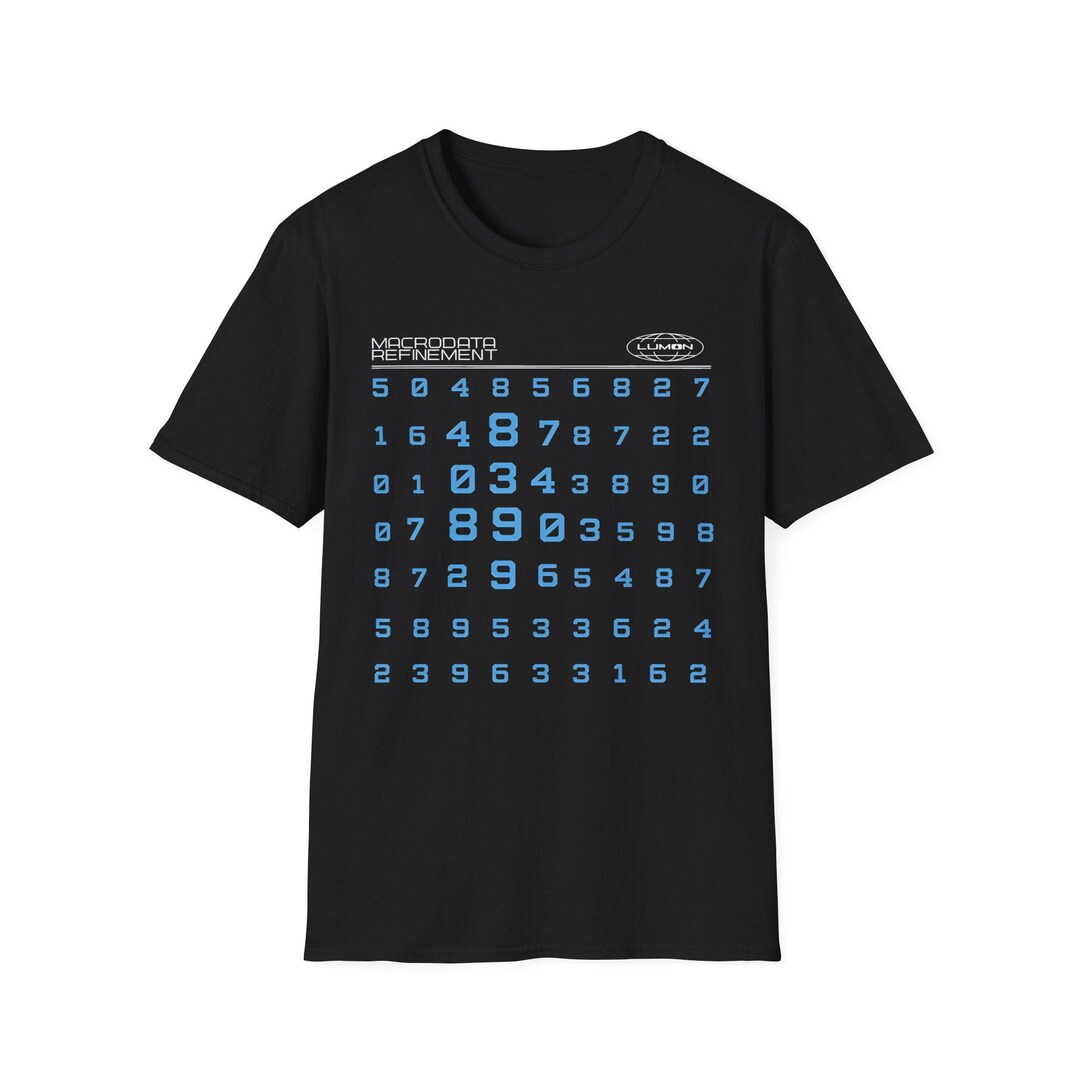 Severance Scary Numbers Lumon Macrodata Refinement T-shirt | TV Show ...