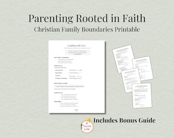 Parenting Bundle | Faith-Based Family Rules Printable + Bonus Guide | for Parents & Grandparents