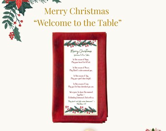 Advent Christmas Place Setting Printable | Christian Table Décor | Welcome Card Download