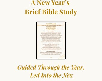 Guided Into the New – Christian Devotional & Bible Study for Reflection, Prayer, and Trusting God’s Leading