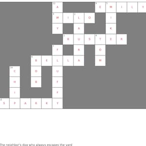 Custom Crossword Puzzle: Personalized Fun With Clues and Solutions (up