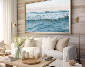 Tidal Approach, Pine Point Scarborough Maine, Coastal Waves, Ocean, Nautical Photograph and Wall Art
