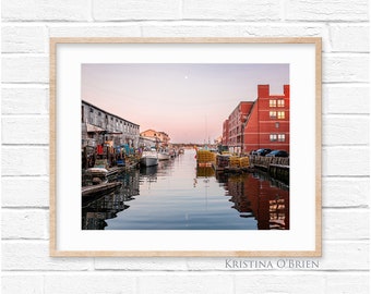 Portland Pier and Custom House Wharf - Portland Maine - Old Port -  Wall Art - Buildings - Coastal City Photography by Kristina O'Brien