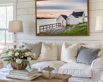 When There Were Three, Willard Beach Shacks, South Portland Maine, Coastal Photograph and Wall Art