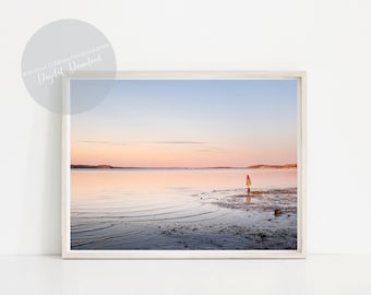 DIGITAL DOWNLOAD - Yarmouth Maine Winter Beach - Printable Photo - Stock Photo - High Resolution - Blog - Website - Branding