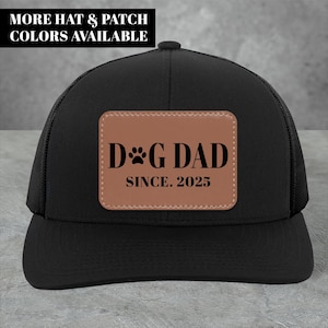Personalized Dog Dad Trucker Hat, Pawthers Day Hat Gift, Dog Dad Mesh Hat, Custom Dog Dad Trucker Hat, Dog Dad Est Hat Gift, BCK291