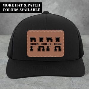 Papa Trucker Hat With Kids Names, Personalized Papa Trucker Hat, Papa Fathers Day Hat Gift, Papa Gift From Kids, Custom Papa Hat, 478IS