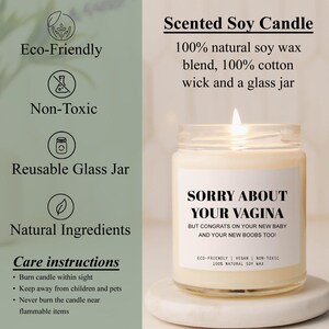 New Mom Candle, New Mom Gift, First Time Mother Candle Gift, First Time Mom Gift, New Mom Push Present, New Mom Soy Candle, BFWF2 bild 4