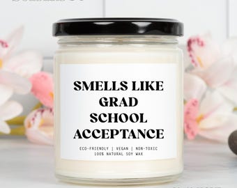 Grad School Acceptance Candle, University Student Gift, College Graduation Candle Gift, Congrats On Grad School Acceptance Gift, K462P