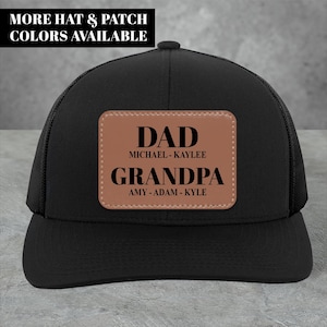 Custom Grandpa Trucker Hat, Grandpa Hat With Kids Names, Personalized Grandpa Trucker Hat Gift, Grandpa Gift From Grandkids, 7BJ9D