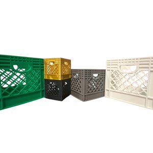 Mini Milk Crate Organizers / Essential Storage for Your Home Office / Stackable