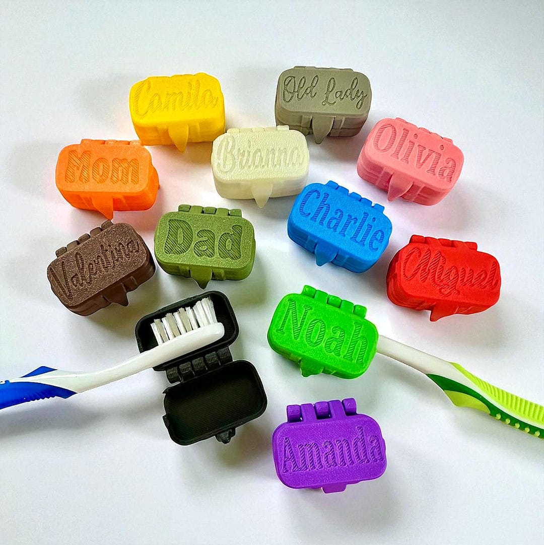 Toothbrush Case Design Personalized Toothbrush Cover Case: Custom Engraved Travel Protector - Etsy