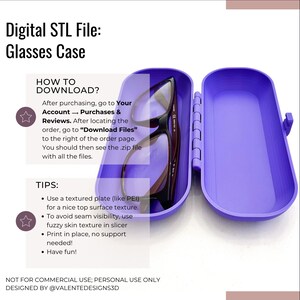 Glasögonfodral STL-fil: Hårt skyddsfodral för glasögon och solglasögon bild 10