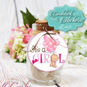 Personalisierte Babyparty-Aufkleber - Benutzerdefinierte neue Babyetiketten - Zukünftige Mutter Überraschungsfeieretiketten - Personalisierte Mutter, die Ausdrucke verwendet