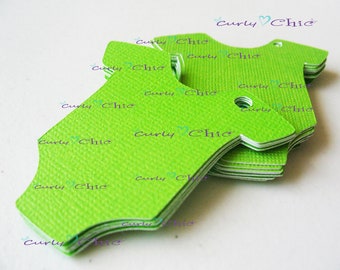 Baby Bodysuit Tags 3" -Baby Bodysuits tags -Paper Baby shirt die cuts -Cardstock Baby shower die cuts -Custom Bodysuit labels