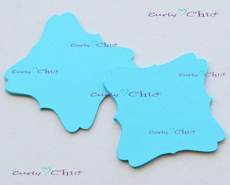 Square Bracket die cuts Paper Labels Cardstock Bracket tags 13 Square Bracket IV Tags Size 2.50 Paper tags Custom die cuts