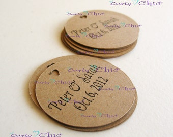 Personalized Baby Shower Tags Size 1.25" -Custom Wedding Labels -Round Favor Gift Tags -Baby Shower Thank you Tags -Logo and Text Tags