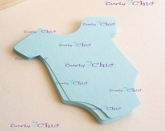 Baby Bodysuit Tags 3" -Baby Shower Tags -Paper Baby shirt die cuts -Custom Bodysuit labels -Party Favors Decor -Birthday Little Card