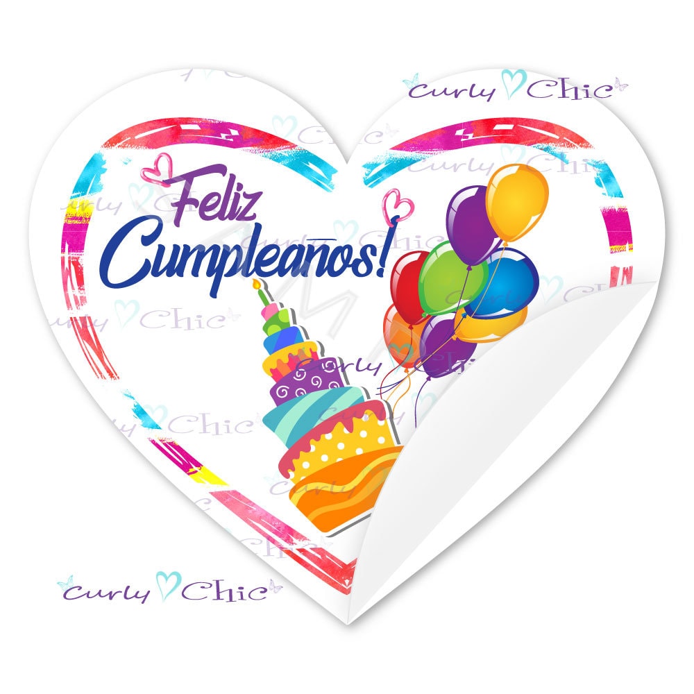 Feliz Cumpleanos Labels Happy Birthday Sticker Party Tags Etsy México