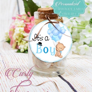 Gepersonaliseerde baby shower stickers - Aangepaste nieuwe babylabels - Toekomstige moeder verrassing viering labels - Gepersonaliseerde moeder als printables