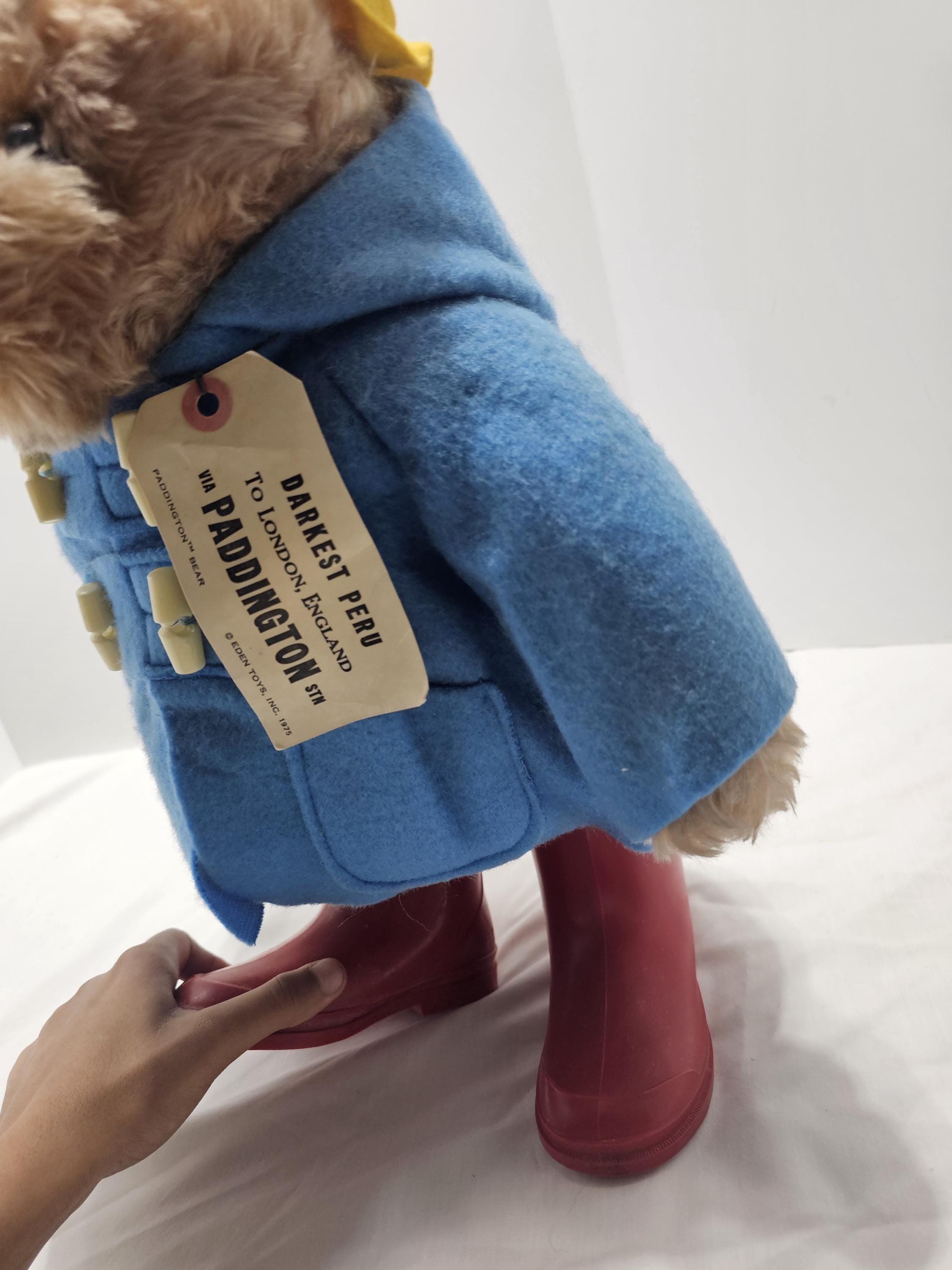 Vintage Paddington Bear Plush Doll: Eden Toys 1975, Original Tag