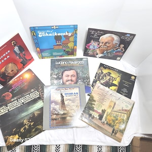 Classical Vinyl Records Lot – Beethoven, Pavarotti, Tchaikovsky, Dvořák & More – Set of 10 Vintage Albums