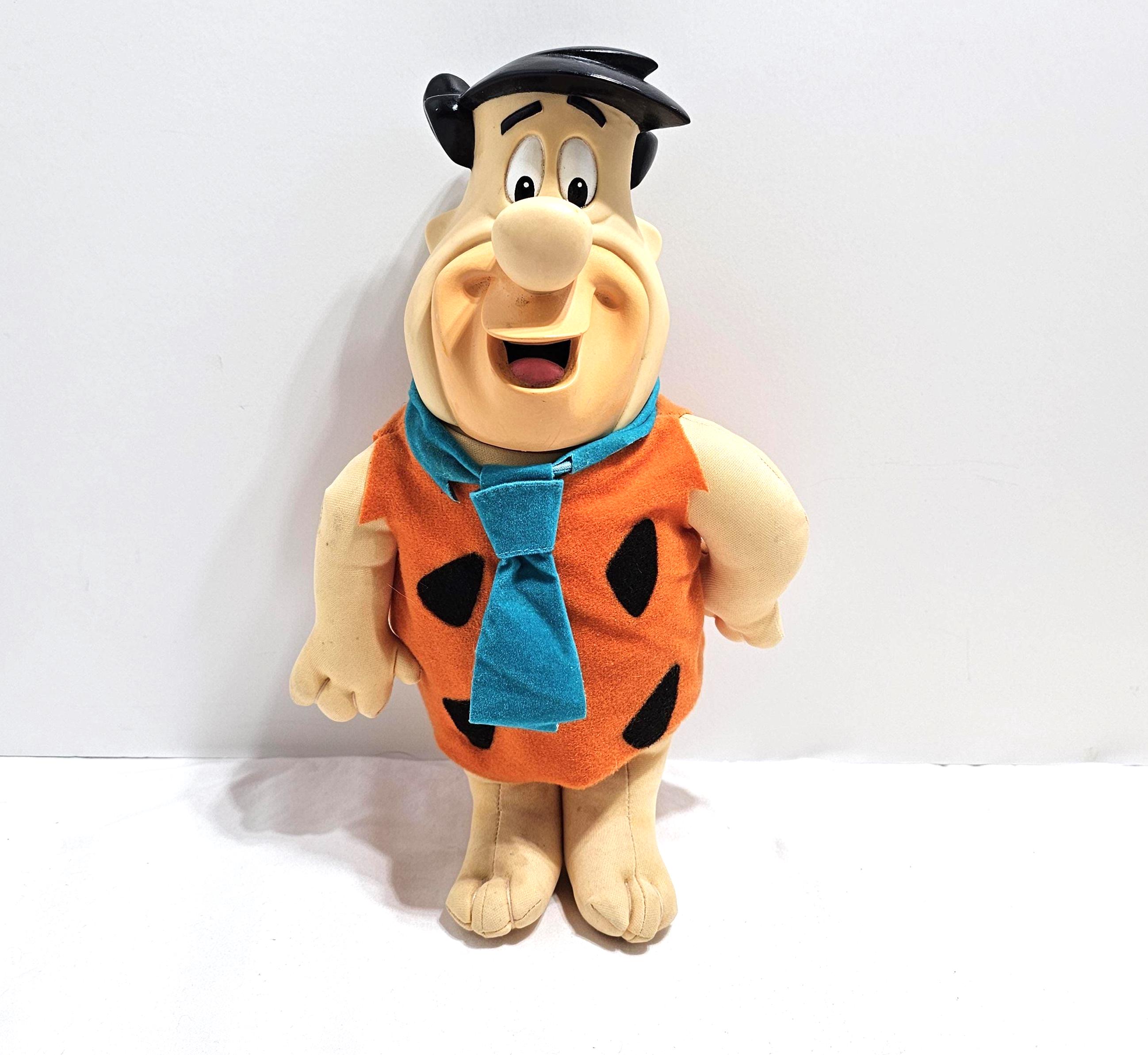Vintage Flintstones Plush Dolls – Fred Flintstone & Barney Rubble