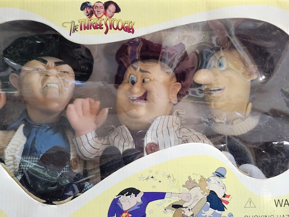 Vintage 1996 the Three Stooges Doll Set by Spumco (original Box
