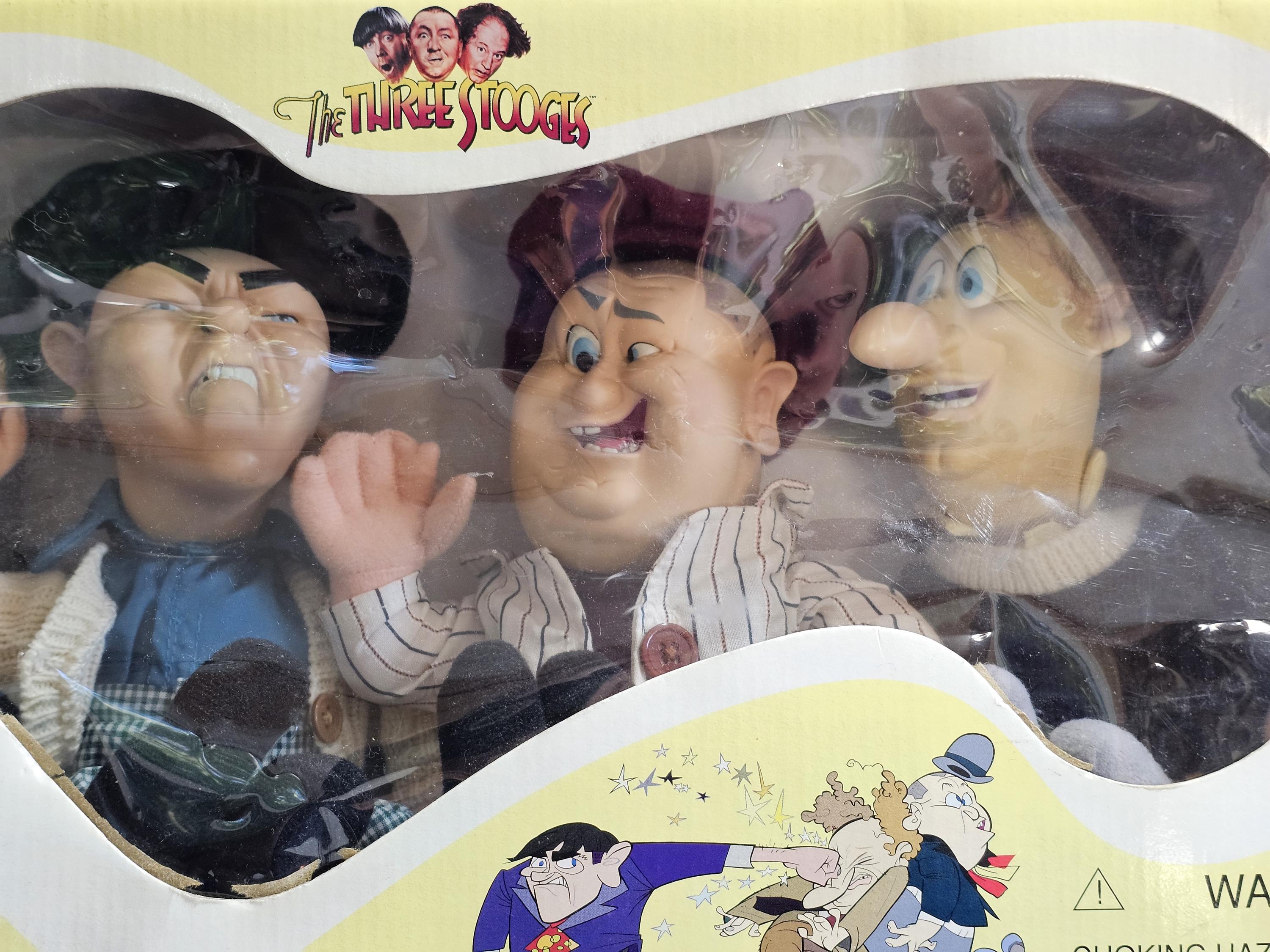 Vintage 1996 the Three Stooges Doll Set by Spumco (original Box