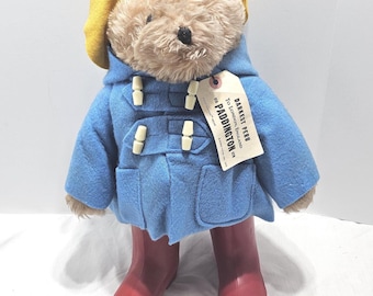 Vintage 1975 Paddington Bear by Eden Toys Raincoat, Galoshes