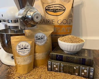 Fresh Milled HARD WHITE Flour Sample - 100% Natural, Non-GMO, and Stone Ground