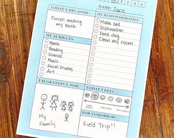 Homeschool Daily Schedule Printable: Kids Planner, Routine Chart (PDF Download)