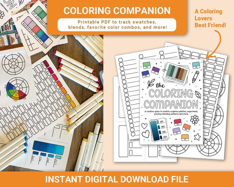 Coloring Companion: Track Swatches, Color Palettes, and More (digital ...