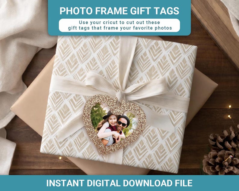 Photo Frame Gift Tag: Cricut Paper Craft (digital Download) - Etsy Canada
