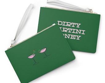 Dirty Martini Geld Clutch Bag | Geldbörse für Frauen, Cocktail-Party-Zubehör, kleine Handtasche, lustiges Cocktail-Geschenk