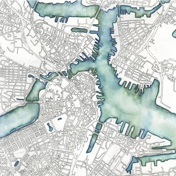Print - "Boston, MA"