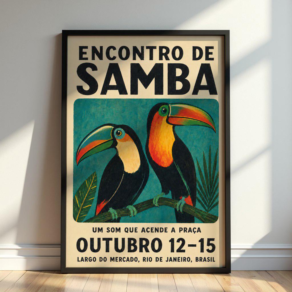 Brazilian Music Poster - Etsy