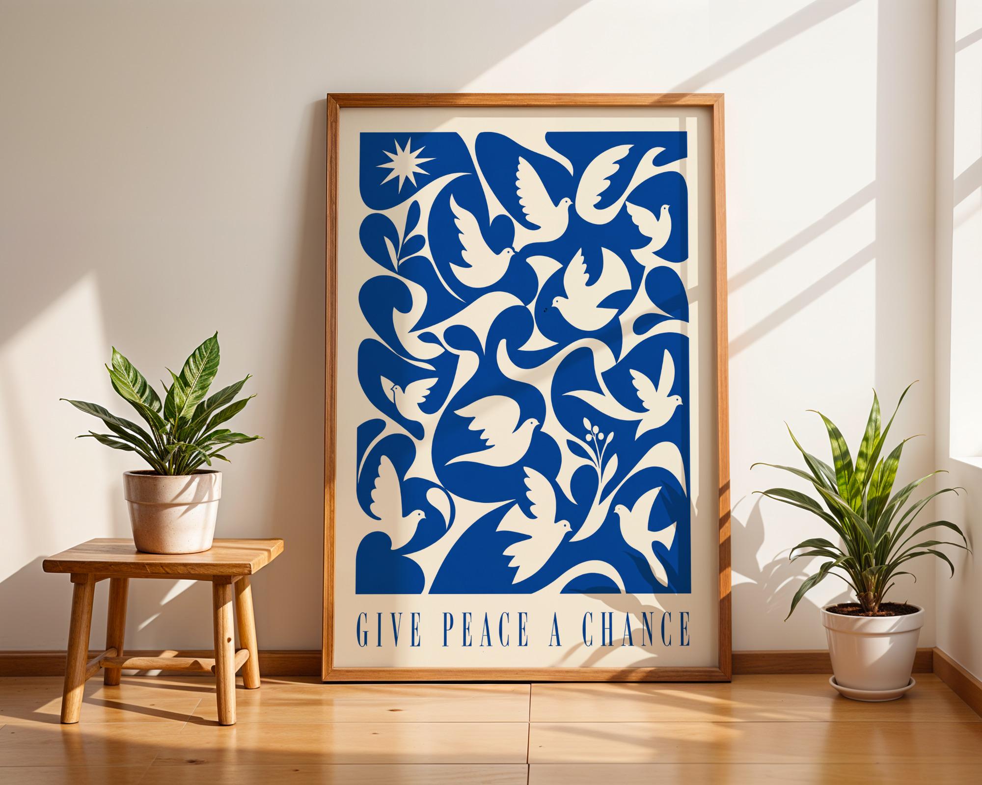 Give Peace a Chance Poster - Etsy