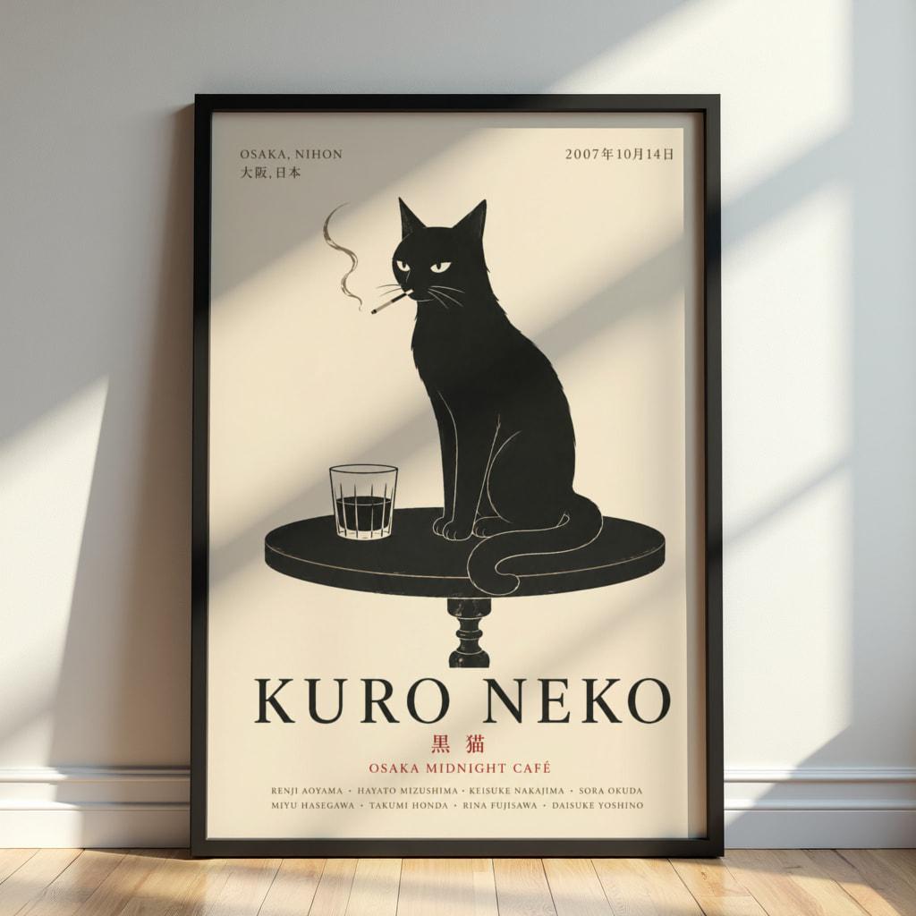 Kuro Neko - Etsy
