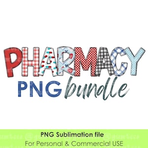 Apotheke Bundle Sublimation PNG, Apotheke Clipart, Pharm Life Sublimation,, Rezept PNG, Apotheke digitaler Download für die Sublimation
