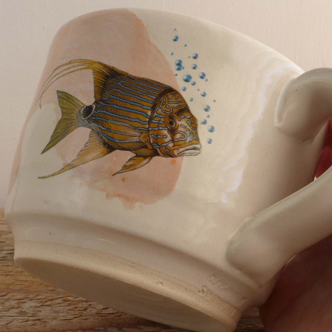 Fish Mug Fish Coffee Mug Fish Tea Cup Coffee Mug Pottery Etsy